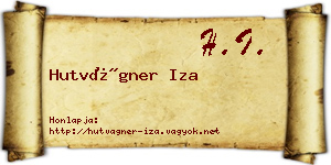Hutvágner Iza névjegykártya
